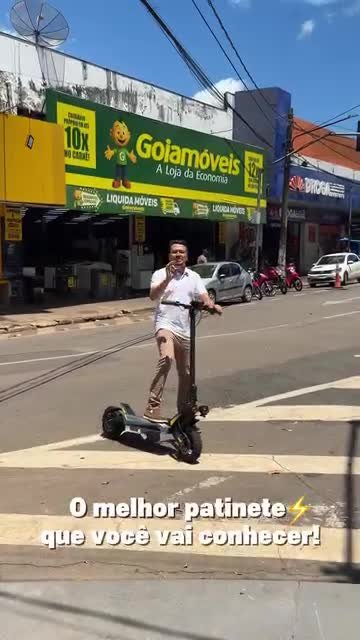 Imagem extraída do vídeo enviado do patinete elétrico